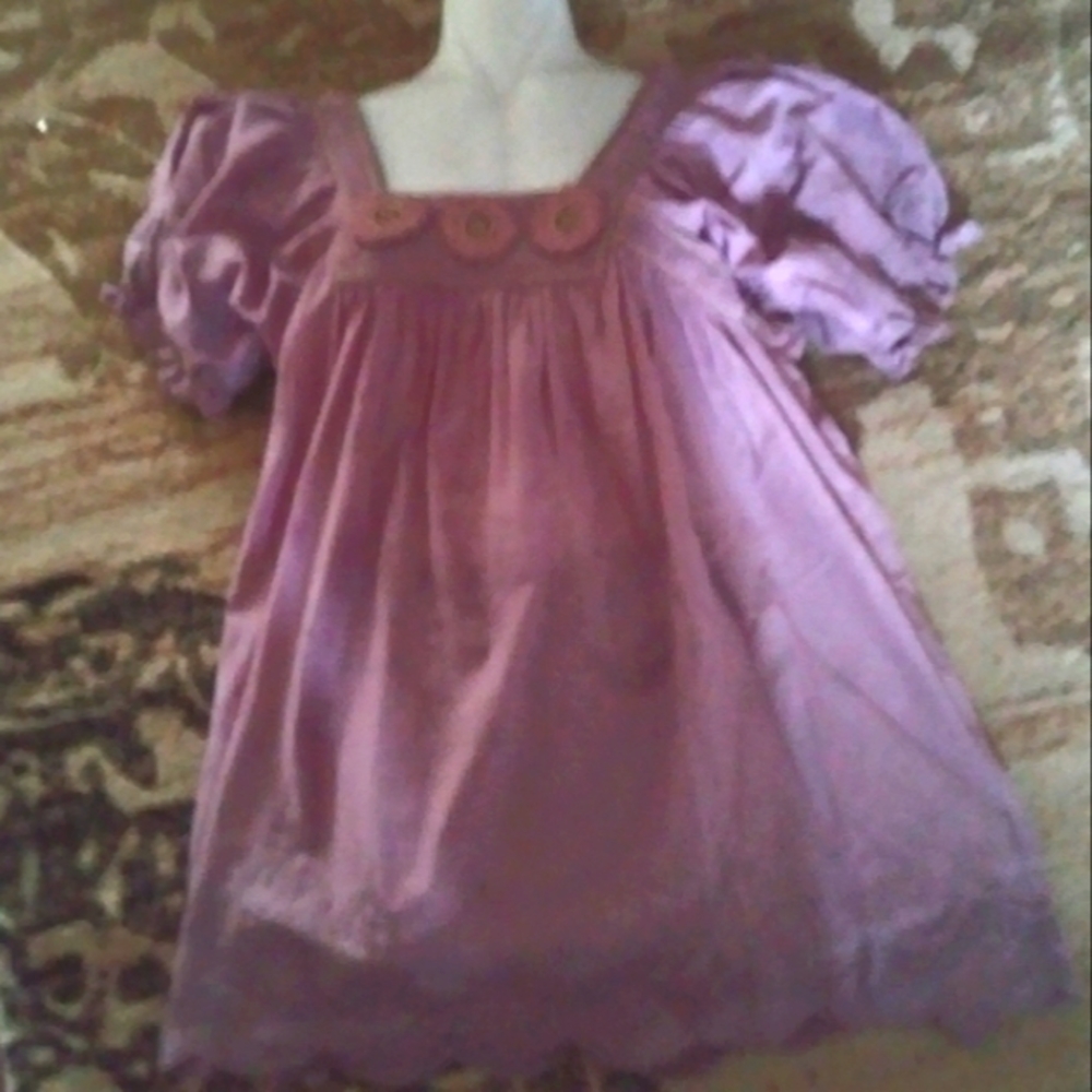 Moda International puff sleeve Embroidered Blouse